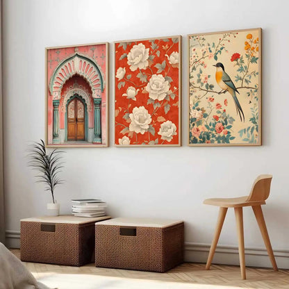 Kotart Traditional Indian Wall Art Paintings for Living Room - Wall Poster With frames