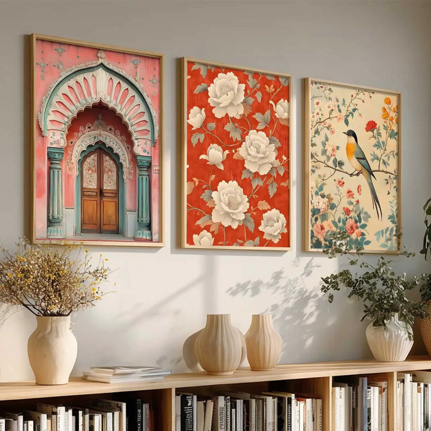 Kotart Traditional Indian Wall Art Paintings for Living Room - Wall Poster With frames