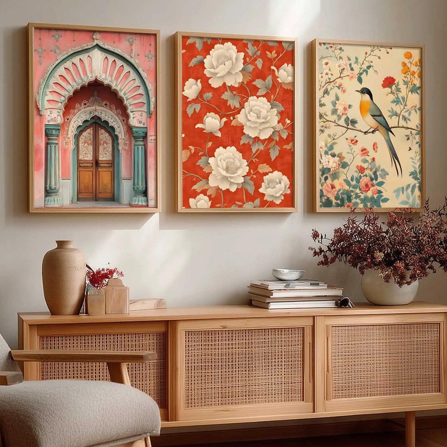 Kotart Traditional Indian Wall Art Paintings for Living Room - Wall Poster With frames