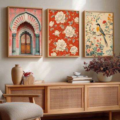 Kotart Traditional Indian Wall Art Paintings for Living Room - Wall Poster With frames
