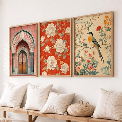 Kotart Traditional Indian Wall Art Paintings for Living Room - Wall Poster With frames