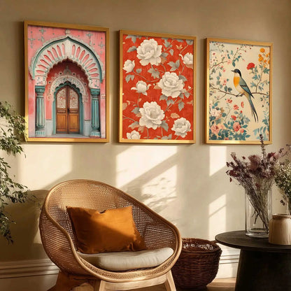 Kotart Traditional Indian Wall Art Paintings for Living Room - Wall Poster With frames