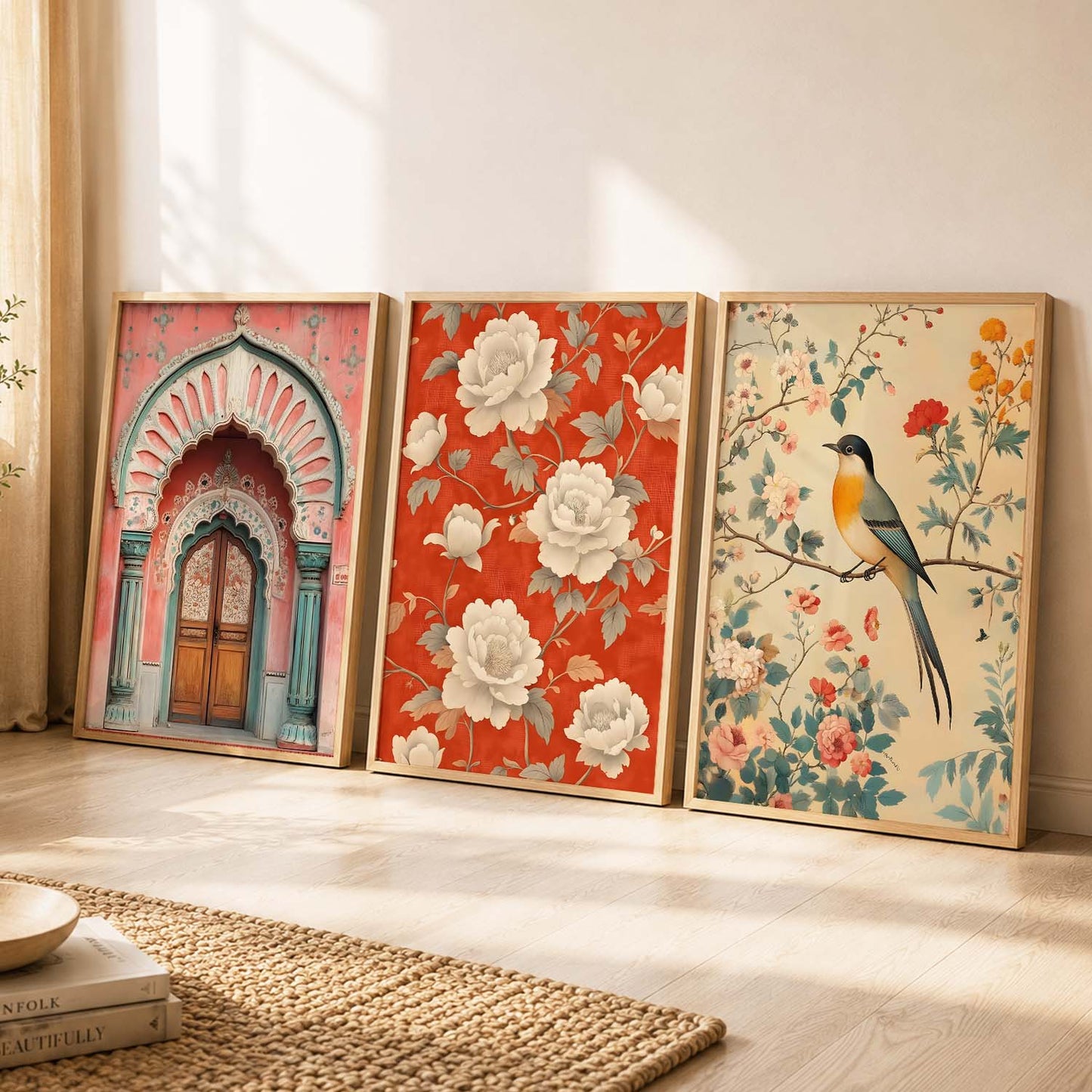 Kotart Traditional Indian Wall Art Paintings for Living Room - Wall Poster With frames