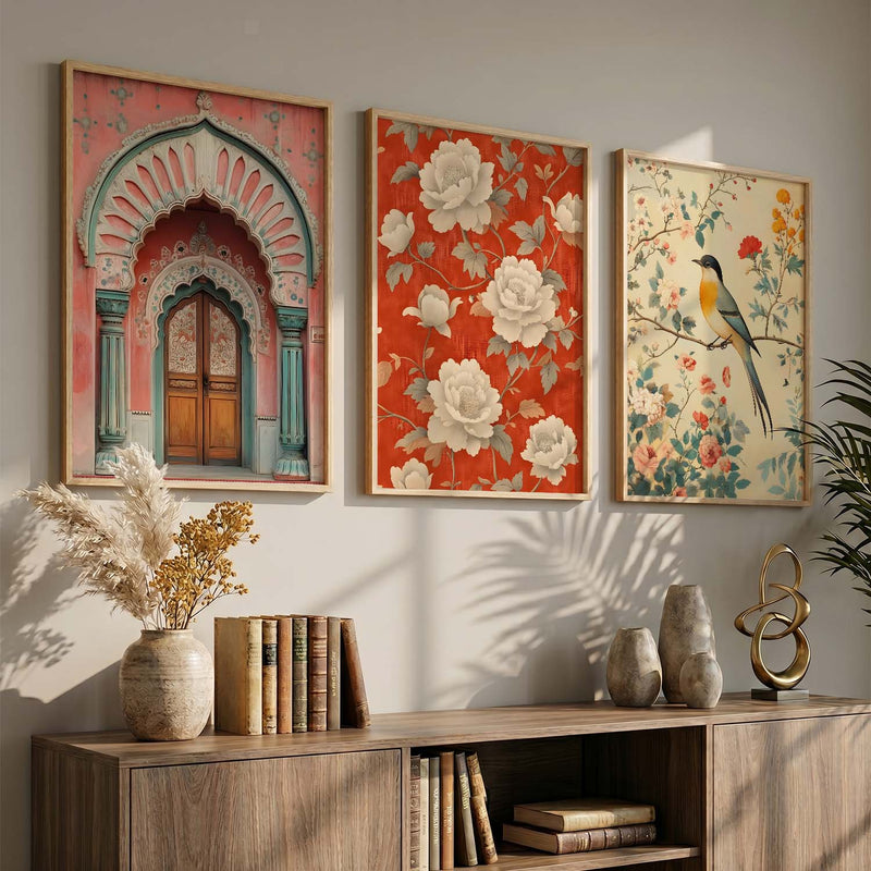 Kotart Traditional Indian Wall Art Paintings for Living Room - Wall Poster With frames