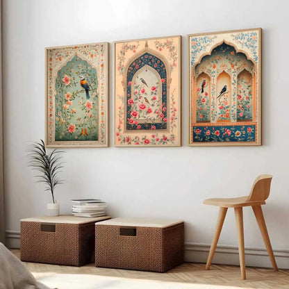 Kotart Traditional Indian Wall Art Paintings for Living Room - Wall Poster With frames