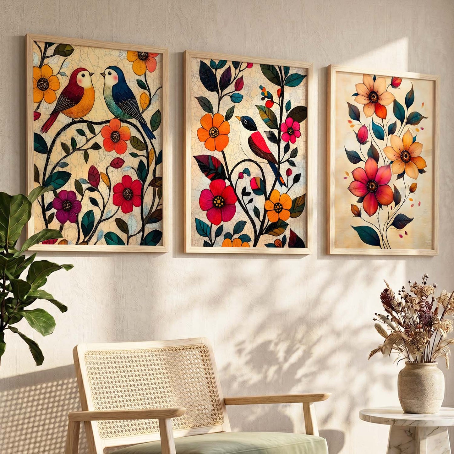 Floral Wall Art Paintings for Living Room Bedroom