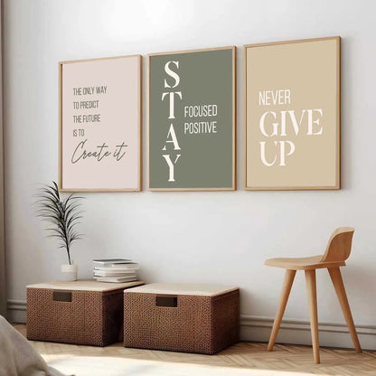 Motivational Wall Art Paintings for Living Room - Wall Poster With frames by Kotart store