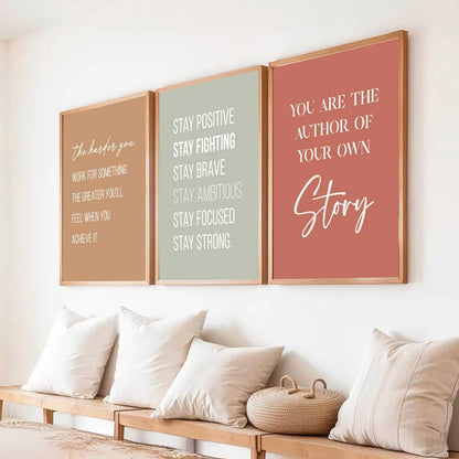 Motivational Wall Art Paintings for Living Room - Wall Poster With frames by Kotart store