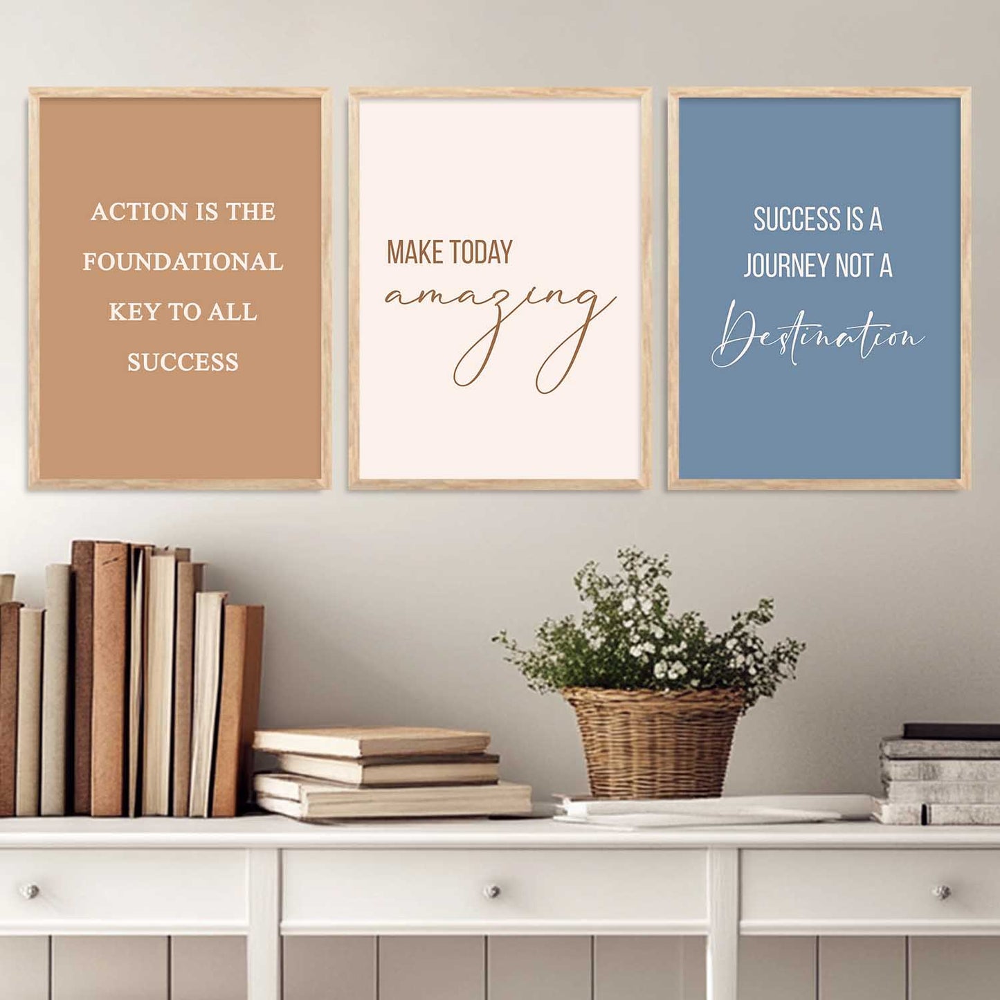 Motivational   Wall Art Paintings for Living Room - Wall Poster With frames