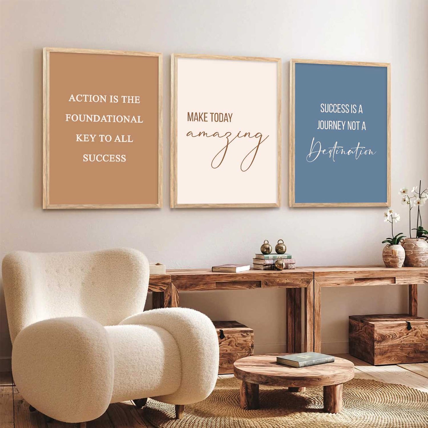 Motivational   Wall Art Paintings for Living Room - Wall Poster With frames