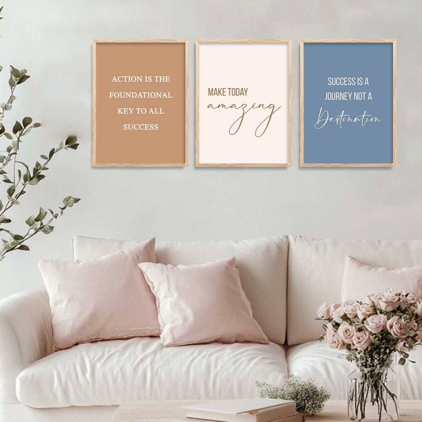 Motivational   Wall Art Paintings for Living Room - Wall Poster With frames