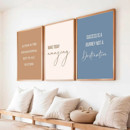 Motivational Wall Art Paintings for Living Room - Wall Poster With frames by Kotart store