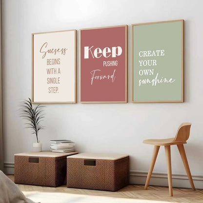 Motivational Wall Art Paintings for Living Room - Wall Poster With frames by Kotart store