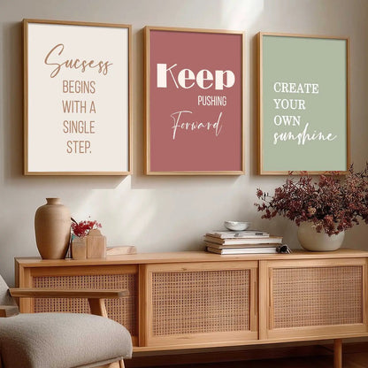 Motivational Wall Art Paintings for Living Room - Wall Poster With frames by Kotart store