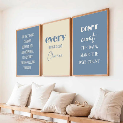 Motivational Wall Art Paintings for Living Room - Wall Poster With frames by Kotart store