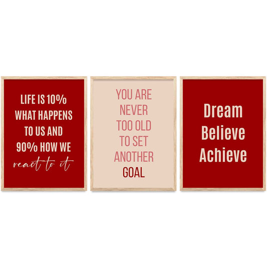 Motivational Wall Art Paintings for Living Room - Wall Poster With frames