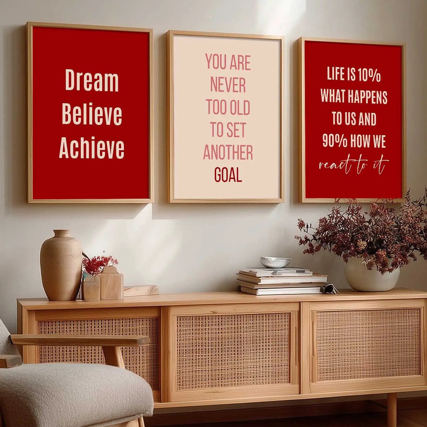 Motivational Wall Art Paintings for Living Room - Wall Poster With frames