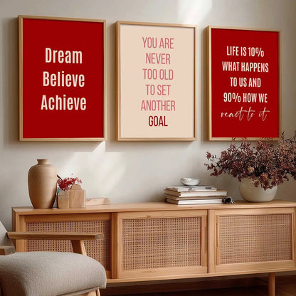 Motivational Wall Art Paintings for Living Room - Wall Poster With frames