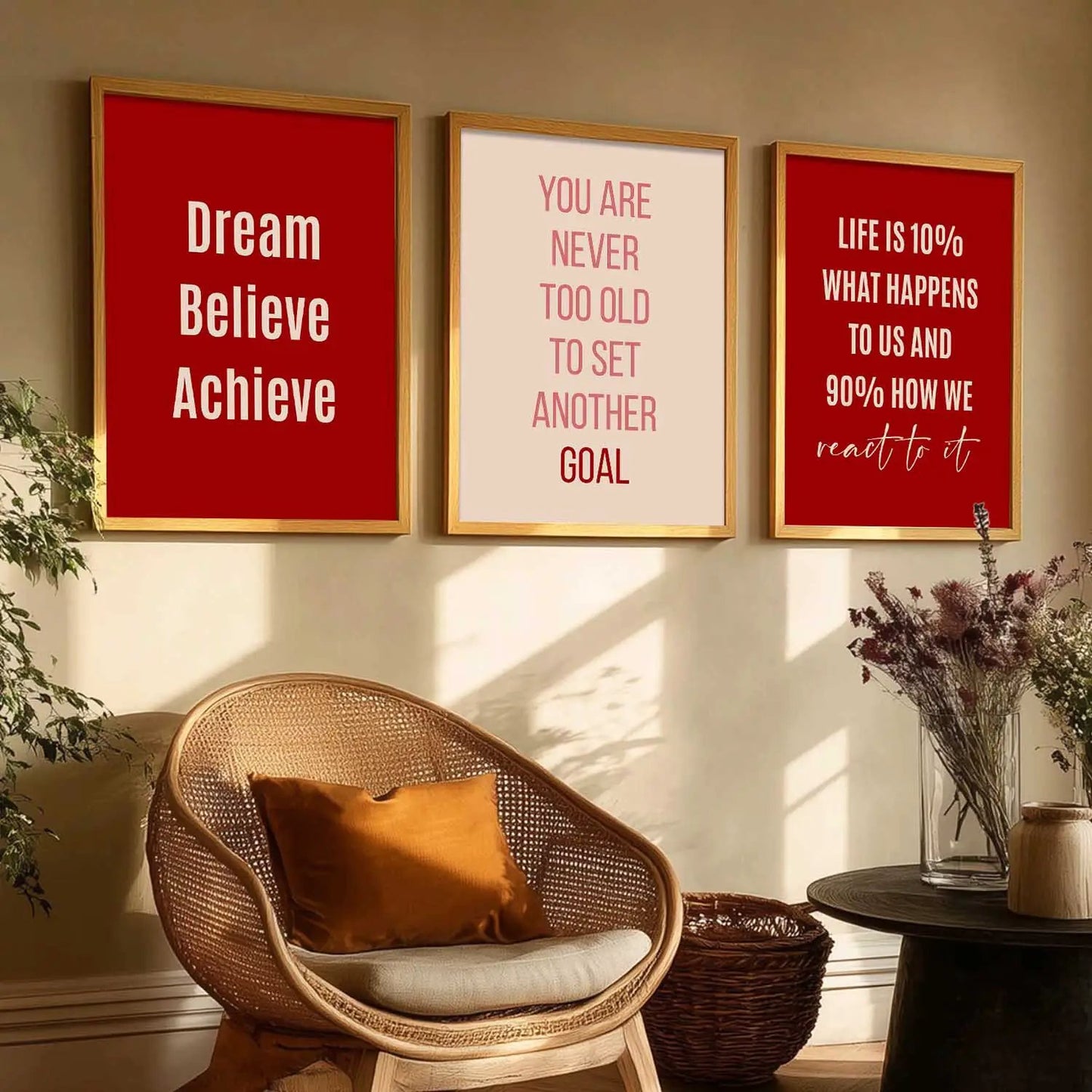 Motivational Wall Art Paintings for Living Room - Wall Poster With frames
