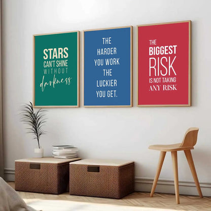 Motivational Wall Art Paintings for Living Room - Wall Poster With frames by Kotart store