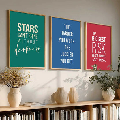 Motivational Wall Art Paintings for Living Room - Wall Poster With frames by Kotart store
