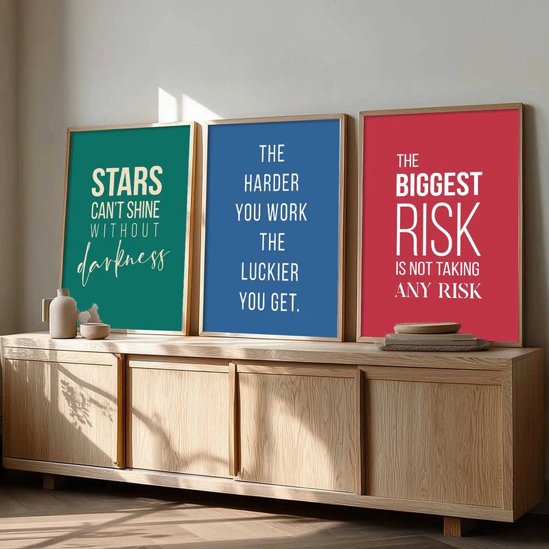 Motivational Wall Art Paintings for Living Room - Wall Poster With frames by Kotart store