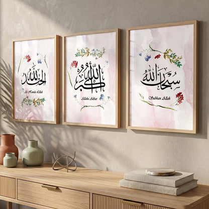 Kotart Religious Wall Prints - Modern Art Wall Prints for Living Room ( 11 inch x 14 inch, Framed ,Multicolor) Set of 3