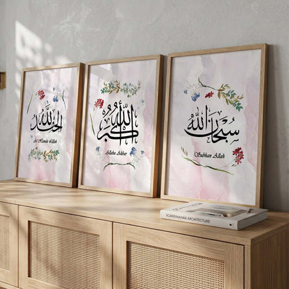 Kotart Religious Wall Prints - Modern Art Wall Prints for Living Room ( 11 inch x 14 inch, Framed ,Multicolor) Set of 3