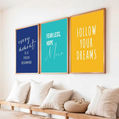 Motivational Wall Art Paintings for Living Room - Wall Poster With frames by Kotart store