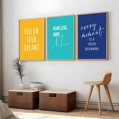 Motivational Wall Art Paintings for Living Room - Wall Poster With frames by Kotart store