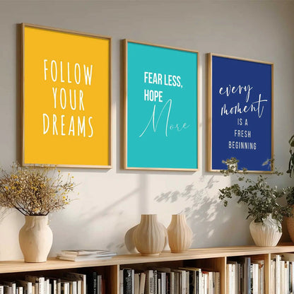 Motivational Wall Art Paintings for Living Room - Wall Poster With frames by Kotart store