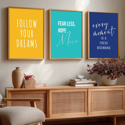 Motivational Wall Art Paintings for Living Room - Wall Poster With frames by Kotart store
