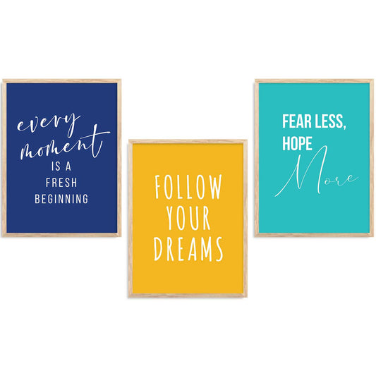 Motivational  Wall   Art Paintings for Living Room - Wall Poster With frames