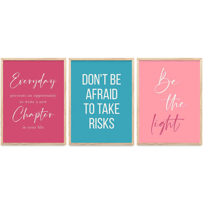 Motivational  Wall   Art Paintings for Living Room - Wall Poster With frames
