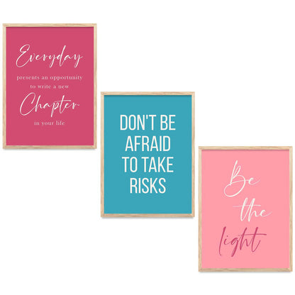 Motivational  Wall   Art Paintings for Living Room - Wall Poster With frames