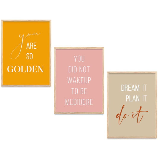 Motivational   Wall  Art Paintings for Living Room - Wall Poster With frames