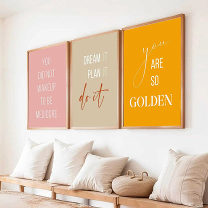 Motivational Wall Art Paintings for Living Room - Wall Poster With frames by Kotart store