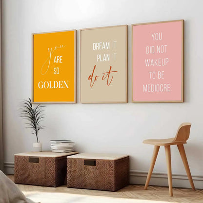 Motivational Wall Art Paintings for Living Room - Wall Poster With frames by Kotart store