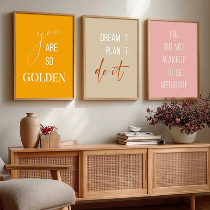 Motivational Wall Art Paintings for Living Room - Wall Poster With frames by Kotart store