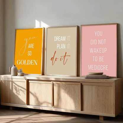 Motivational Wall Art Paintings for Living Room - Wall Poster With frames by Kotart store