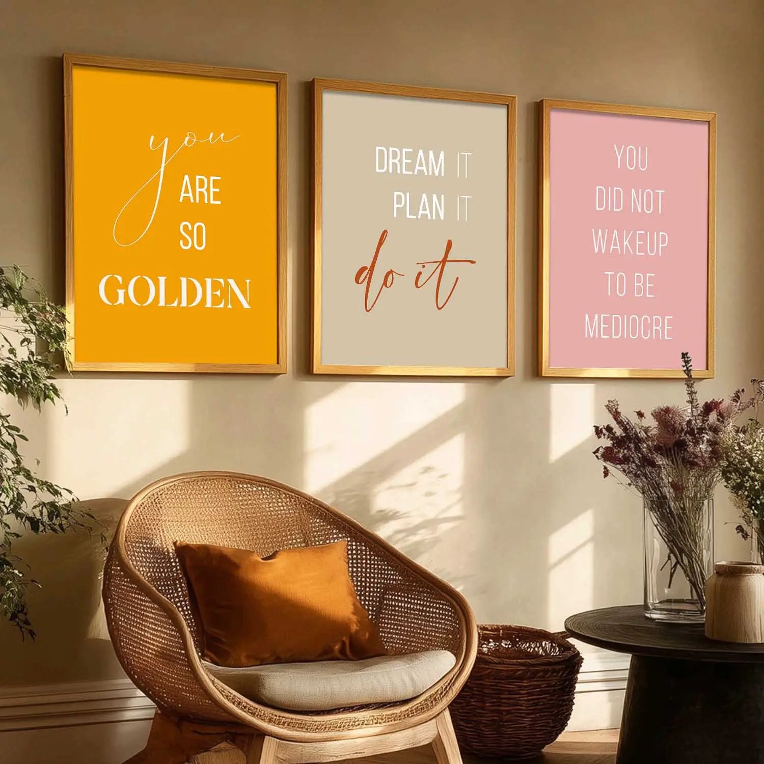 Motivational Wall Art Paintings for Living Room - Wall Poster With frames by Kotart store