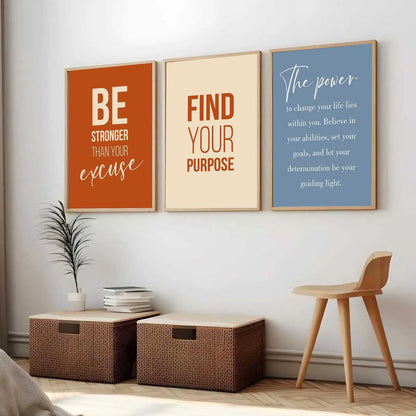 Motivational Wall Art Paintings for Living Room - Wall Poster With frames by Kotart store