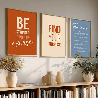 Motivational Wall Art Paintings for Living Room - Wall Poster With frames by Kotart store