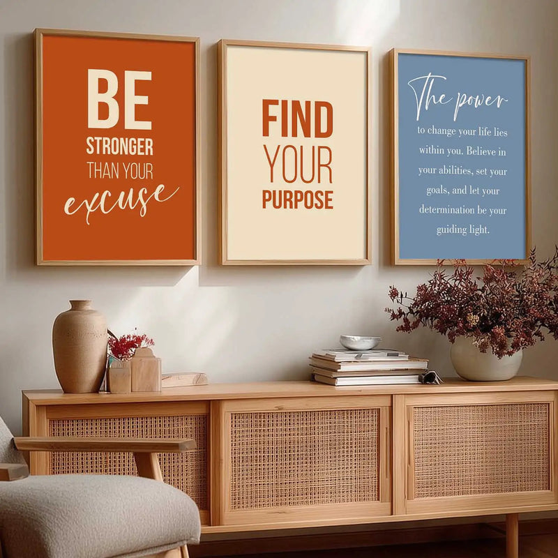 Motivational Wall Art Paintings for Living Room - Wall Poster With frames by Kotart store