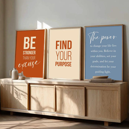 Motivational Wall Art Paintings for Living Room - Wall Poster With frames by Kotart store