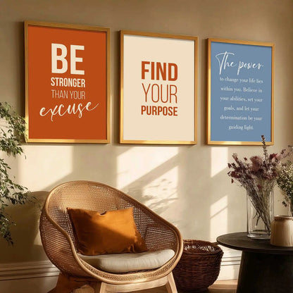 Motivational Wall Art Paintings for Living Room - Wall Poster With frames by Kotart store