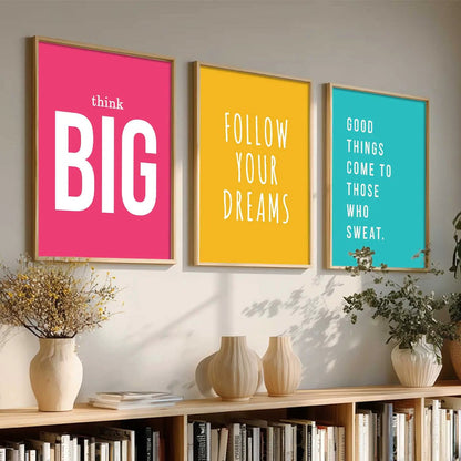 Motivational Wall Art Paintings for Living Room - Wall Poster With frames by Kotart store