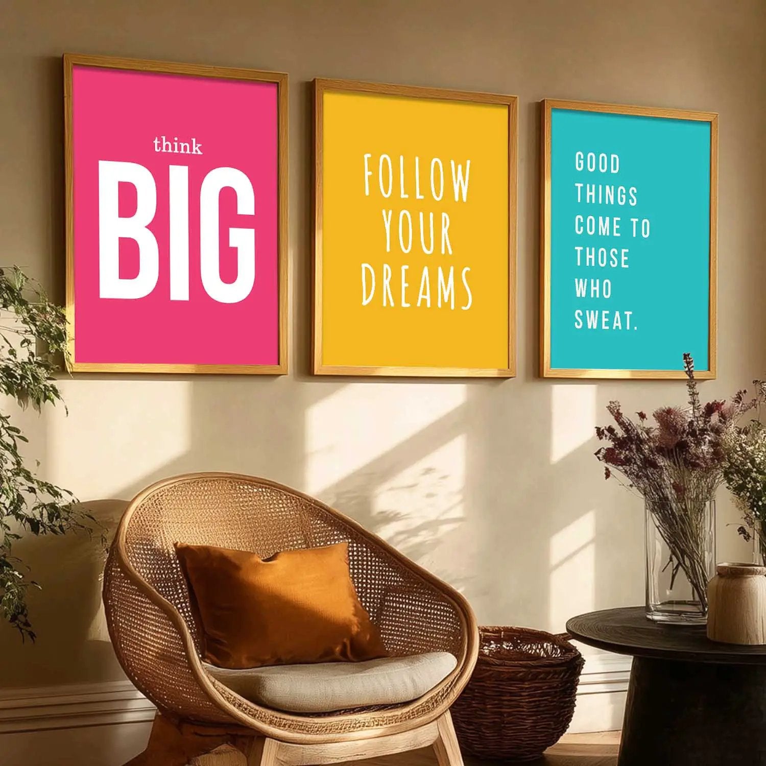 Motivational Wall Art Paintings for Living Room - Wall Poster With frames by Kotart store