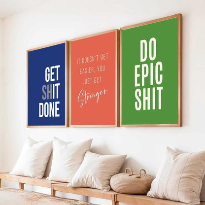 Motivational Wall Art Paintings for Living Room - Wall Poster With frames by Kotart store