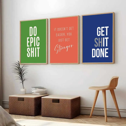 Motivational Wall Art Paintings for Living Room - Wall Poster With frames by Kotart store